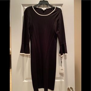 Calvin Kline Black and white sweater dress